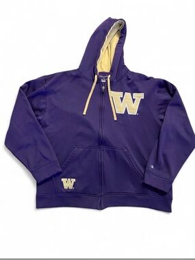 Champion Purple Hoodie with Gold Hood Lining